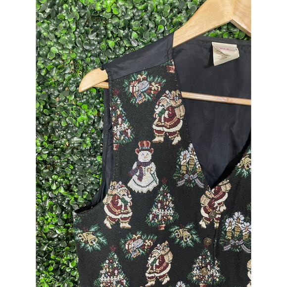 Bobbie Brooks Vest, Vintage Christmas Vest, Size L - Picture 2 of 6
